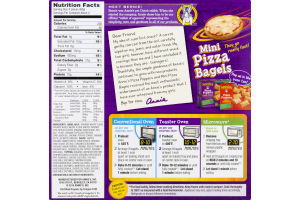 Annie's Homegrown Mini Pizza Bagels Three Cheese - 9 CT