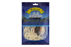 Рыба и морепродукты сушеные соленые Морской микс Морські м/у 60г