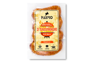 Колбаски С паприкой Ранчо в/к в/с кг