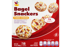 Ahold Bagel Snackers Three Cheese - 18 CT