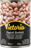Фасоль в рассоле пастеризована Борлотти Victoria ж/б 400г