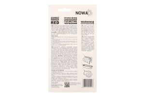 Герметик прокладок червоний силіконовий високотемпературний 85г Новак