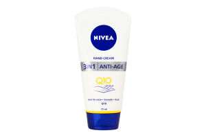 Крем для рук 3в1 Антивозрастной Q10 Nivea 75мл