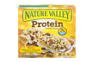 Nature Valley Protein Chewy Bars Honey, Peanut & Almond - 5 CT
