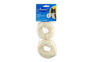 Companion Natural Rawhide Donut 3.5 Inch - 2 CT