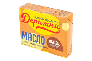 Масло вершкове 62.5% з какао Шоколадне Деражня м/у 180г