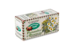 Чай Ромашка + Фенхель Карпатський чай к/у 20шт