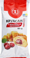 Круассан с вишневой начинкой ТМ "1" м/у 60г