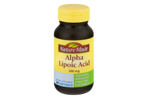 Nature Made Alpha Lipoic Acid Softgels - 30 CT