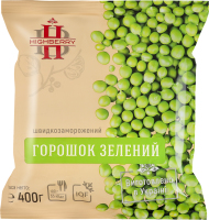 Горошек зеленый быстрозамороженный Highberry м/у 400г