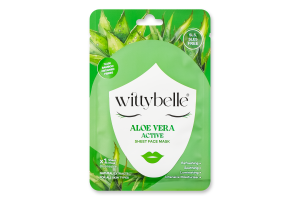 Маска д/обличчя Алое Вера Актив тканинна 25г Wittybelle