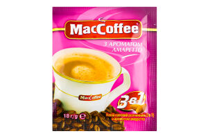 Напиток кофейный растворимый с ароматом амаретто 3в1 MacCoffee м/у 18г
