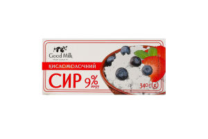Творог 9% Good Milk т/п 340г