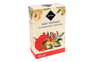 Чай чорний байховий з ароматом персика RIOBA к/у 100г