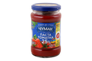 Паста томатная 25% Чумак с/б 300г