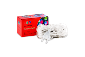 Електрогірлянда 200LED теплий білий 8режимів 20м