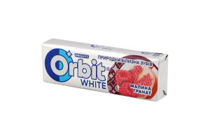 Гумка жувальна без цукру Малина-гранат White Orbit м/у 14г