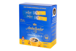 Кава Crema Gold розчинна 25*1,8г стік Ambassador