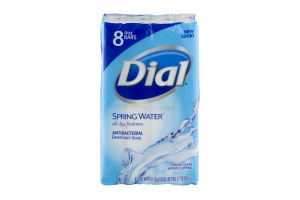 Dial Antibacterial Deodorant Soap Spring Water - 8 CT