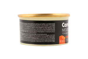 Корм д/дорослих котів Мус з лососем насінням льону хлорелою та желе 85г ж/б Carnie