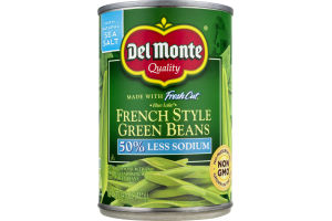 Del Monte French Style Green Beans 50% Less Sodium