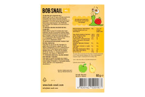 Конфеты фруктовые натуральные Яблоко-груша Roll Bob Snail к/у 60г