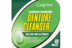 CareOne Denture Cleanser Fresh Triple Mint - 40 CT