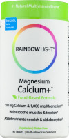 Rainbow Light Magnesium Calcium+ Multi-Mineral Supplement Tablets - 180 CT