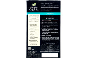 Simply Organic Steam Gourmet Parchment and Seasoning Kit Sesame Ginger Salmon