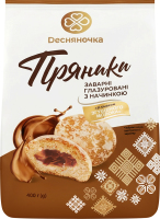 Пряники заварные глазированные с начинкой Со вкусом сгущенного молока Dесняночка м/у 400г