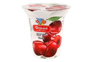 Йогурт 1.5% Вишня Фанні ст 240г