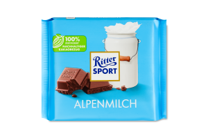Шоколад молочний альпійський Ritter Sport м/у 100г
