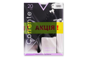 Набір колготок жіночих Corrente Classic №CST90581 20den 3 nero 2шт