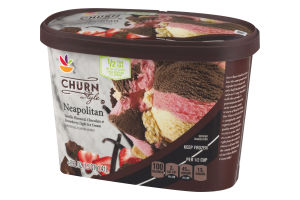 Ahold Churn Style Neapolitan Light Ice Cream