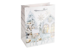 Пакет подарунковий новорічний 18*10*23см KYYW109