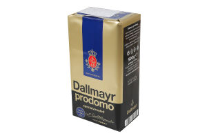 Кофе натуральный жареный молотый Prodomo Dallmayr м/у 500г