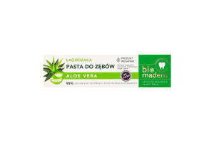 Паста зубная успокаивающая Aloe vera Bio Madent 100мл