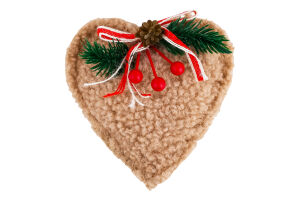 Підвіска новорічна коричнева 12см в асортименті