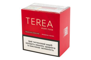 Виріб тютюновмісний для електричного нагрівання з фільтром Terea Ruby Fuse 100шт