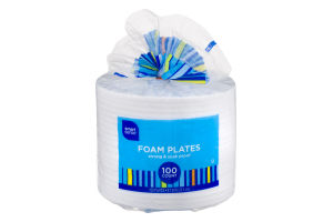 Smart Sense Foam Plates 8 7/8 IN - 100 CT