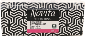 Палочки ватные косметические Professional Novita 200шт