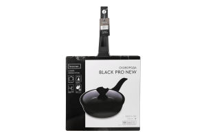 Сковорода Black Pro New алюміній антипригарне покриття з кришкою d26см Lessner