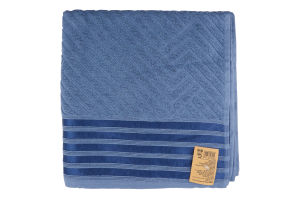 Рушник сталево-синій махровий 70*140см 500г/м2 GM Textile