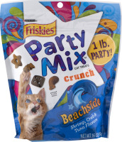 Purina Friskies Party Mix Cat Treats Crunch Beachside