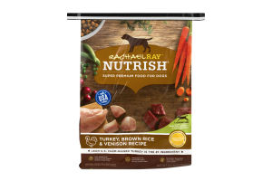 Rachael Ray Nutrish Super Premium Food For Dogs Turkey, Brown Rice & Venison Recipe