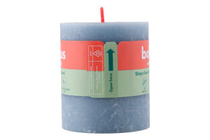 Свеча голубая 8х6.8см №103668780357 Bolsius 1шт