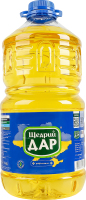 Масло подсолнечное рафинированное дезодорированное вымороженное марки П Щедрий дар п/бут 5л