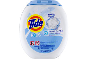 Tide Pods Free & Gentle Detergent Pacs - 81 CT