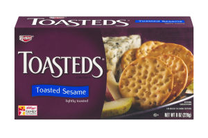 Keebler Toasteds Crackers Toasted Sesame