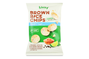 Чипсы B.Yond рисовые морская соль-черн перец-лайм